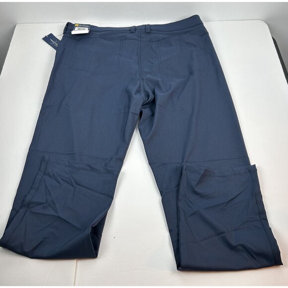 Jack Nicklaus Men’s Golf Pants 38x32 Navy Classic Stretch Wicking Sun Protection - Picture 13 of 13